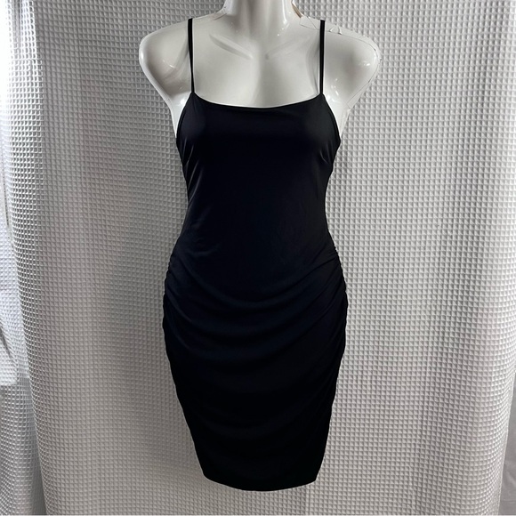 Just Quella ladies Black Spaghetti Strap Mini Dress size small (NWT) - Picture 1 of 9